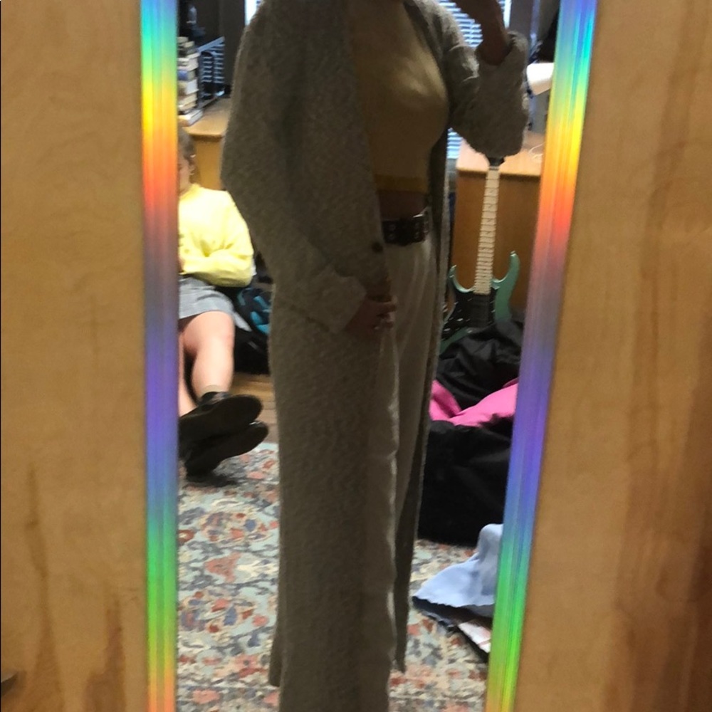 Free people Long knit cardigan